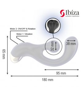 IBIZA - STIMOLATORE VIBRANTE E ROTANTE