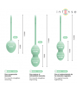 INTENSE - KIT PALLINE KEGEL CHARLI VERDE CHIARO