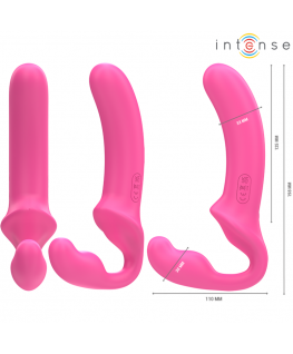 INTENSE - AMY DOPPIO VIBRATORE 20 CM ROSA TELECOMANDO