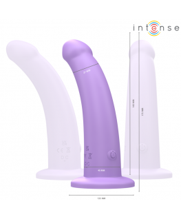 INTENSE - VIBRATORE EDDIE 17,5 CM 10 VIBRAZIONI VIOLA TELECOMANDO