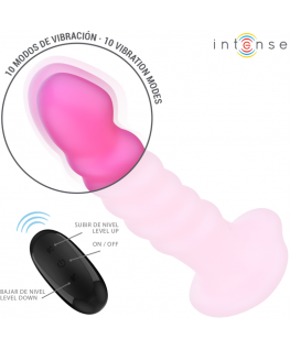 INTENSE - VIBRATORE CINDY TAGLIA L DESIGN A SPIRALE 10 VIBRAZIONI ROSA TELECOMANDO