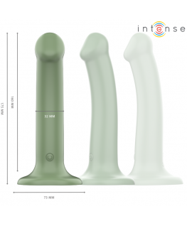 INTENSE - VIBRATORE BECCA CON VENTOSA 10 VIBRAZIONI TELECOMANDO VERDE