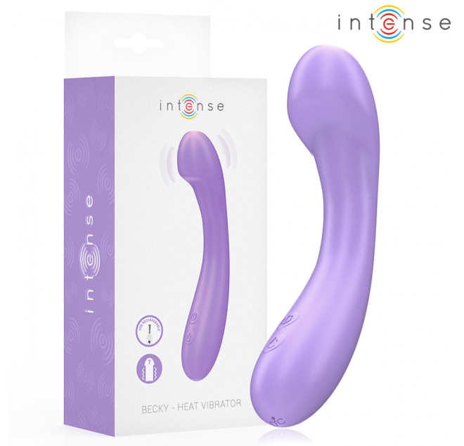 INTENSE - VIBRATORE BECKY 19 CM RISCALDABILE 7 VIBRAZIONI VIOLA