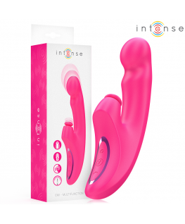 INTENSE - VIBRATORE EMI 13,5 CM MULTIFUNZIONE 3 IN 1 10 VIBRAZIONI ROSA