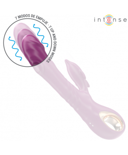 INTENSE - VIBRATORE MULTIFUNZIONE HALLE CON LINGUA STIMOLANTE A DELFINO VIOLA