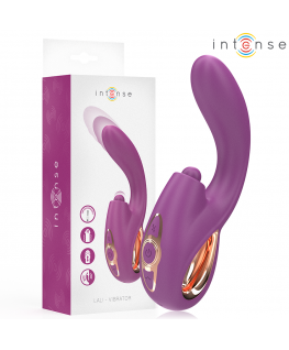 INTENSE - LALI VIBRATORE MULTIFUNZIONE PUNTO G TAPPING & THRUST & VIBRATION VIOLA