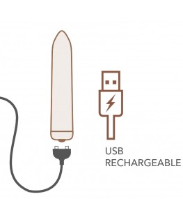 ROCKS-OFF - PROIETTILE VIBRANTE RICARICABILE ROSSO PAPAVERO