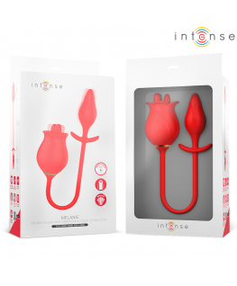 INTENSE - MELANIE STIMOLATORE DOPPIO PER CLITORIDE CON LINGUA A ZIGZAG