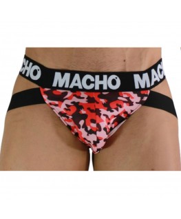 MACHO - MX28MR JOCK MILITARE ROSSO L