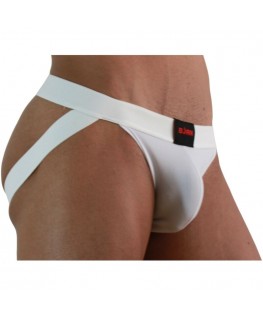 BURN - 007 JOCK LYCRA BIANCO M