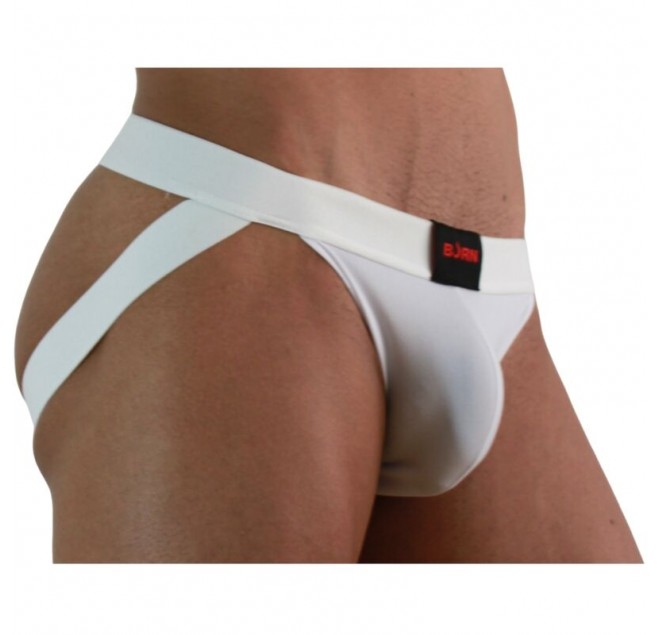 BURN - 007 JOCK LYCRA BIANCO L