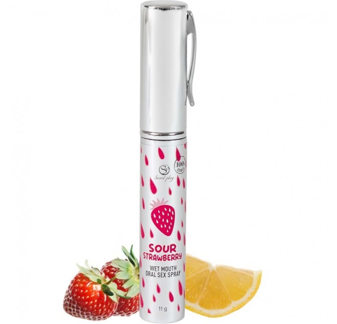 SECRETPLAY - SPRAY PER IL SESSO ORALE ALLA FRAGOLA ACIDA