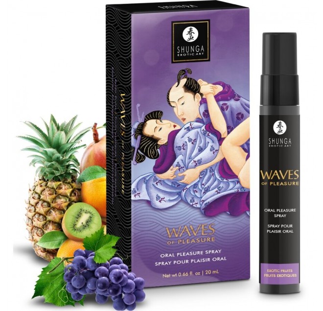 SHUNGA - WAVES PLEASURE SPRAY ORALE SEDUCENTE FRUTTI ESOTICI 20 ML
