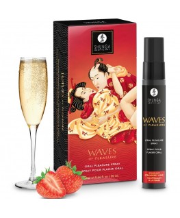 SHUNGA - WAVES PLEASURE SPRAY ORALE SEDUCENTE FRAGOLA 20 ML