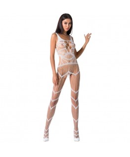 PASSION WOMAN BS058 BODYSTOCKING WHITE ONE SIZE
