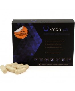 500 COSMETICS - U-MAN AUMENTA LE DIMENSIONI DEL PENE E LA POTENZA SESSUALE - 30 CAPSULE