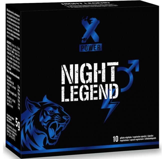 XPOWER - NIGHT LEGEND STIMOLANTE AD AZIONE RAPIDA PER EREZIONE E PRESTAZIONI 10 CAPSULE