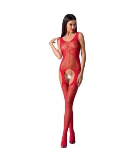 PASSION WOMAN BS061 BODYSTOCKING RED ONE SIZE