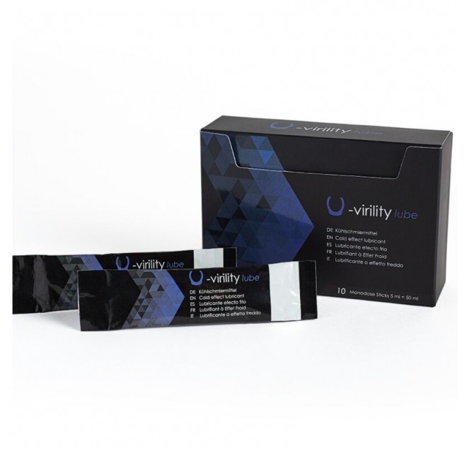 500 COSMETICS - U-VIRILITY LUBE LUBRIFICANTE EFFETTO FREDDO 10 X 5 ML
