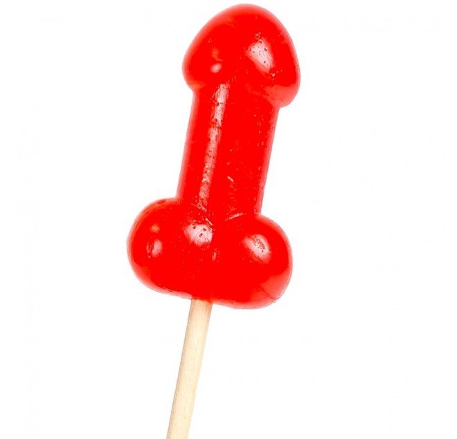 SECRETPLAY - LECCA-LECCA A FORMA DI PENE DI CARAMELLA ALLA CILIEGIA CON EFFETTO CALORE PICCANTE