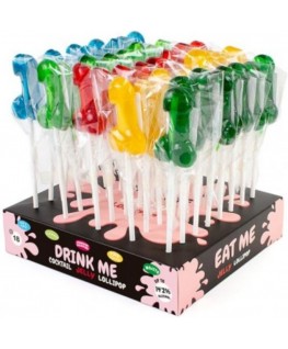 SECRETPLAY - ASSORTIMENTO ESPOSITIVO LECCA LECCA AL PENE CON ALCOOL 40 UNITÀ