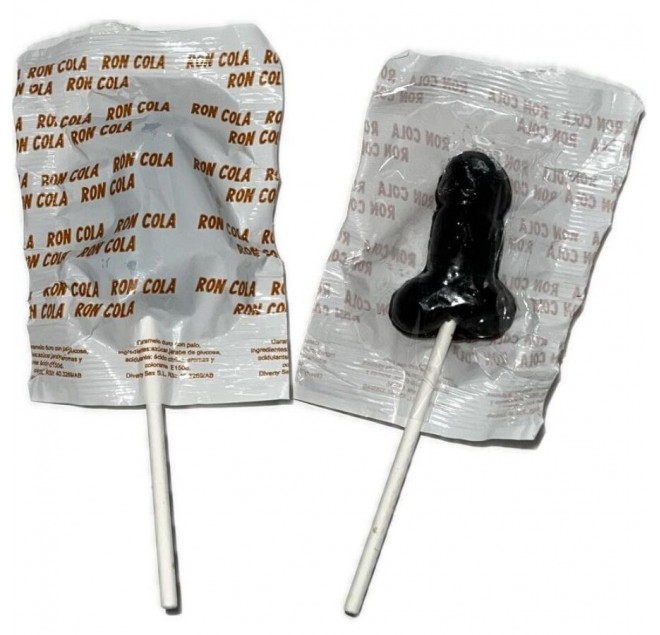 DIABLO GOLOSO - 1 PENE LECCA-LECCA GUSTO RON COLA 10% ALCOOL