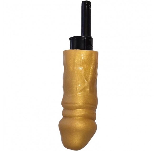 DIABLO PICANTE - MECHERO BARBACOA PENE DORADO