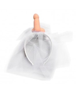 DIABLO PICANTE - VELO DA SPOSA BIANCO CON PENE