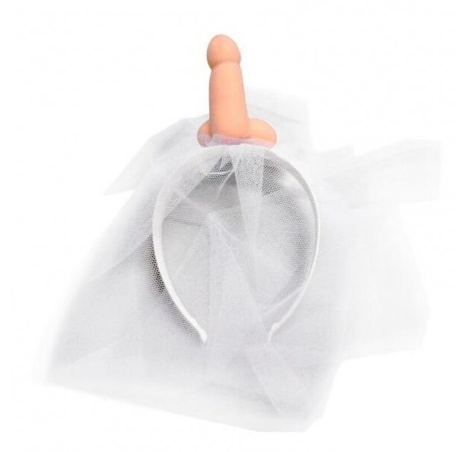 DIABLO PICANTE - VELO DA SPOSA BIANCO CON PENE