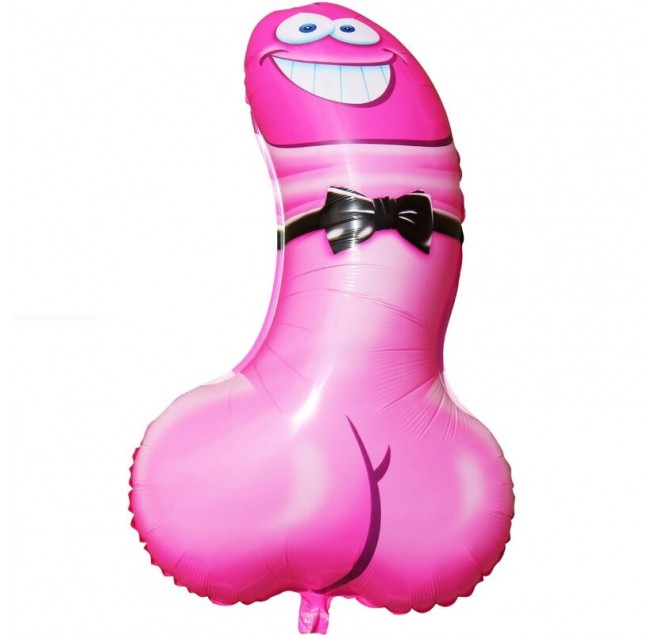 DIABLO PICANTE - PALLONCINO ROSA A FORMA DI PENE PER FESTE