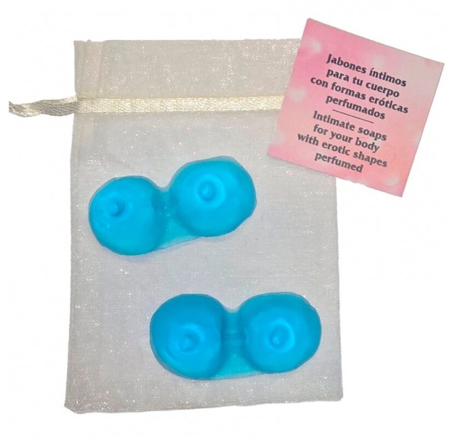 DIABLO PICANTE - SAPONI PROFUMATI A FORMA DI 2 SENI BLU