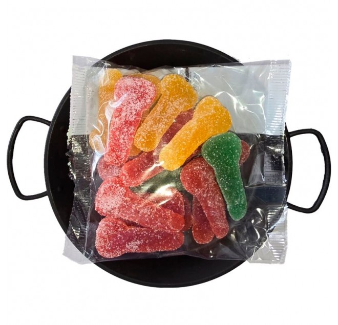 DIABLO PICANTE - CARAMELLE DI ZUCCHERO MASTICABILI A FORMA DI PENE IN DIVERSI GUSTI