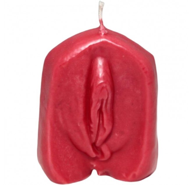 DIABLO PICANTE - CANDELA A FORMA DI VAGINA ROSSO