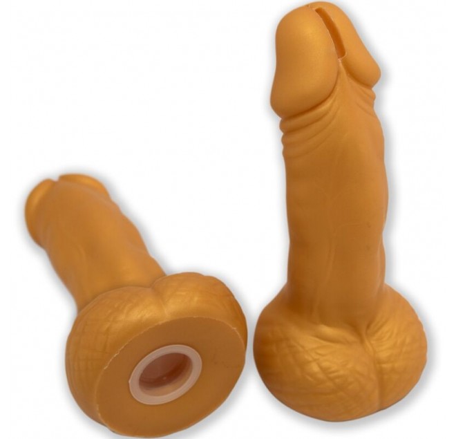 DIABLO PICANTE - SALVADANAIO A FORMA DI PENE 22,5 CM ORO