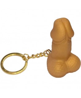 DIABLO PICANTE - PORTACHIAVI A FORMA DI PENE DORATO