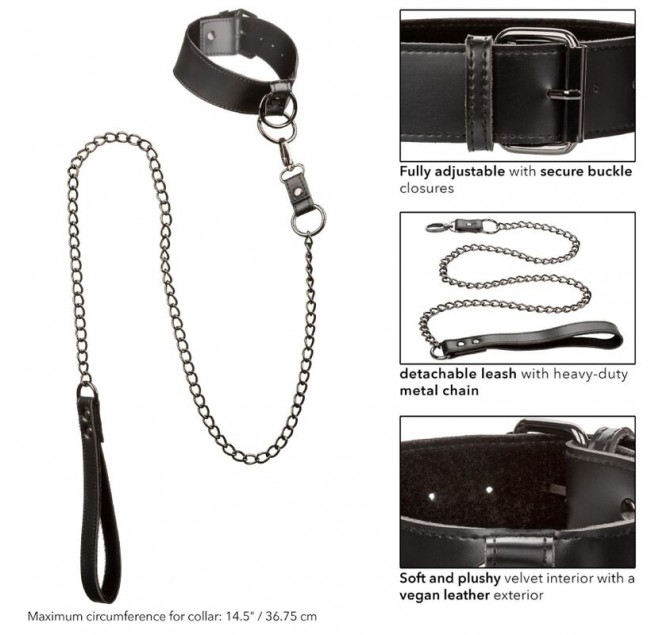 CALEXOTICS - EUPHORIA COLLARE CON GUINZAGLIO A CATENA