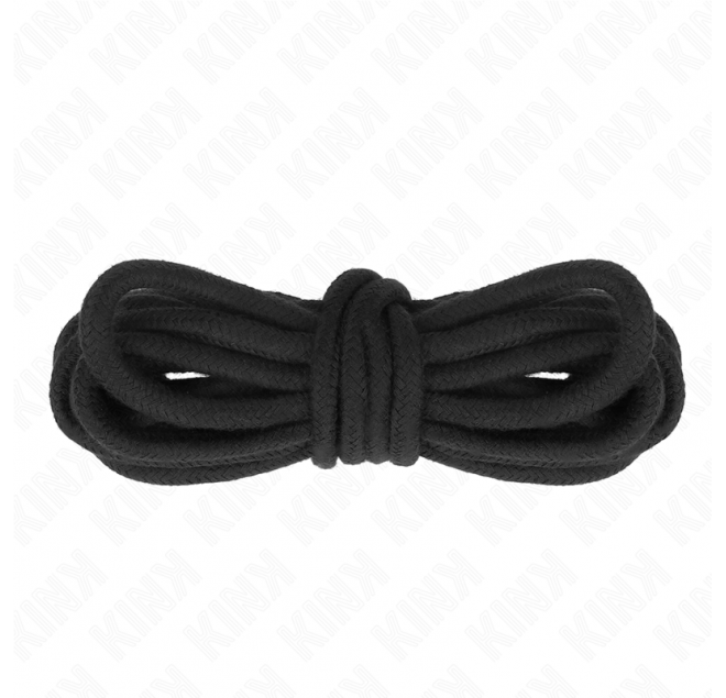 KINK - CORDA IN COTONE 10 METRI NERA