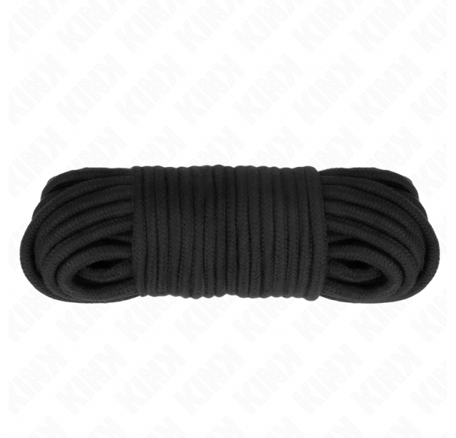 KINK - CORDA IN COTONE 20 METRI NERA