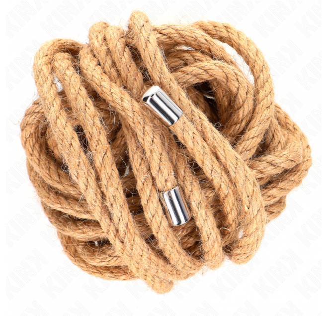 KINK - CORDA DI CANAPA CON TESTA IN METALLO 5 METRI