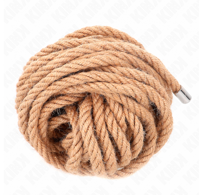 KINK - CORDA DI CANAPA CON TESTA IN METALLO 10 METRI