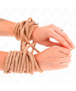 KINK - CORDA DI CANAPA CON TESTA IN METALLO 20 METRI