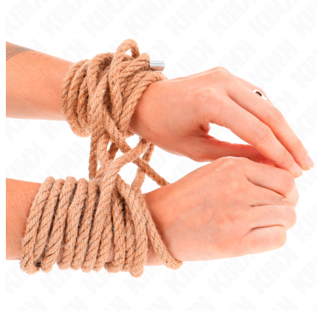 KINK - CORDA DI CANAPA CON TESTA IN METALLO 20 METRI