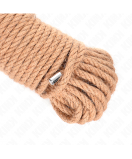 KINK - CORDA DI CANAPA CON TESTA IN METALLO 20 METRI