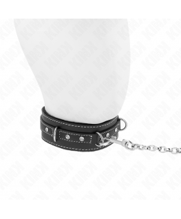 KINK - COLLANA IN PELLE PVC CON CINTURA 105 CM RIVETTO STRASS 41.5 X 4 CM