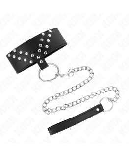KINK - COLLANA CON CINTURA 65 CM CON RIVETTO A V REGOLABILE 36-43 CM X 5 CM