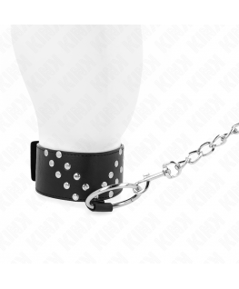 KINK - COLLANA CON CINTURA 65 CM CON RIVETTO A V REGOLABILE 36-43 CM X 5 CM