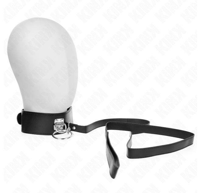 KINK - GUINZAGLIO BORCHIE 116 CM COLLARE CON CINTURINO IN SIMILPELLE 50 X 5 CM