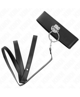 KINK - GUINZAGLIO BORCHIE 116 CM COLLARE CON CINTURINO IN SIMILPELLE 50 X 5 CM