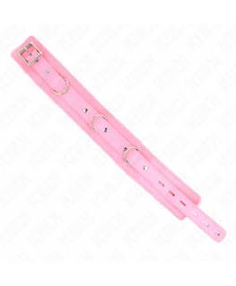KINK - COLLARE CON GUINZAGLIO 65 CM CON RESTRIZIONI ROSA 36-42 CM X 5,5 CM