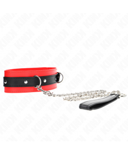 KINK - COLLARE CON CINTURA 65 CM CON CINTURINO ROSSO 54 X 4,5 CM